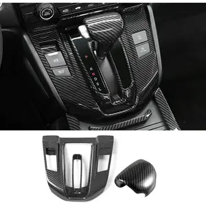 Car Gear Shift Box Panel Cover Inner Frame Gear Shift Knob Cover Auto Interior Decoration Accessories for Honda CRV CR-V 2017 2018 2019 2020 2021 2022 (Carbon Fiber)