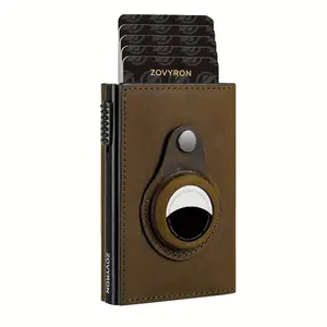 Men's Wallet With Airtag Card Slot, RFID Anti-theft Credit Card Smart Pop-up Tri-fold Wallet GIft For Daddy And Boy Friends On Christmas Day