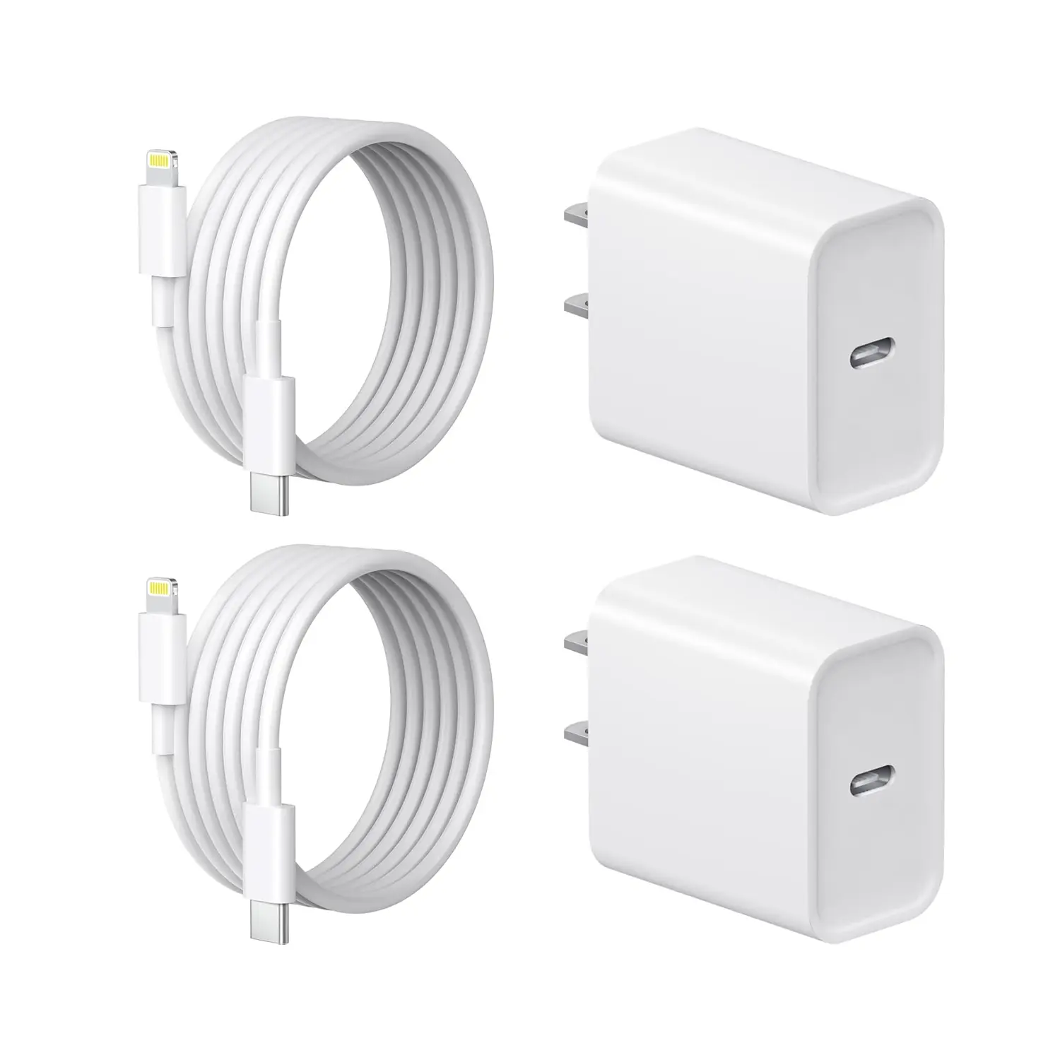 iPhone Charger Fast Charging,2-Pack \3-Pack 20W Type C Fast Charger Block with 10FT USB C to Lightning Cable Compatible for iPhone 14/13/12/11 Pro Max/Xs Max/XR/X,iPad