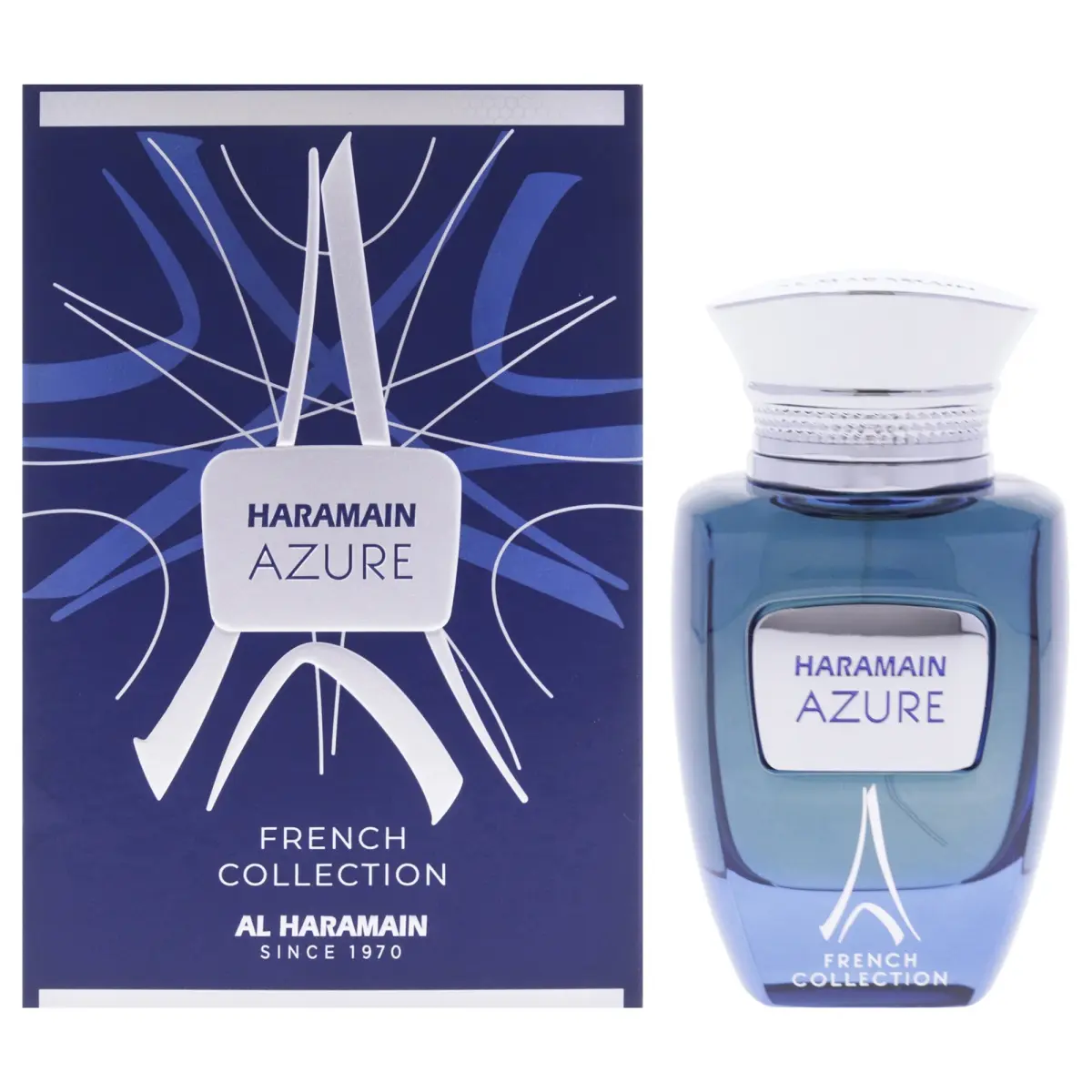 AL HARAMAIN Azure French Collection Eau de Parfum Spray, Classic French Scent, Long-Lasting Unisex Perfume, 100 ml, 3.33 Fl Oz, Edp, Enchanting, Signature Scent, Unisex Fragrance, Niche Perfume, Smelling Good, 100 Ml Perfume