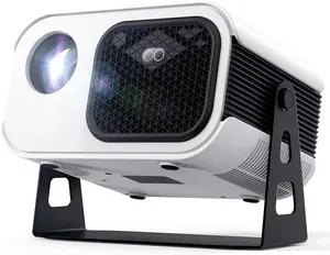 Mini Projector with Stand 270 °   Rotatable, Electric Focus & Vertical Keystone Portable Projector, Home Theater Projectors with WiFi and Bluetooth, Compatible with Smartphone/TV Stick/Box/USB/HDMI