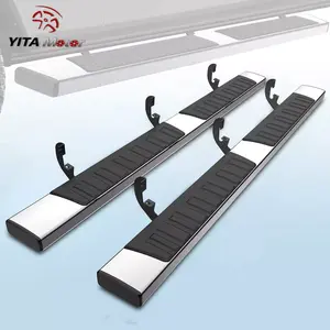 OEDRO 6 inches Running Boards Compatible with 2019-2024 Chevrolet Silverado 1500/GMC Sierra 1500, 2020-2024 Silverado 2500HD 3500HD Double Cab/Sierra 2500HD 3500HD Double Cab, Chrome Side Step Nerf Bars