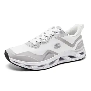 Hobibear Mens Running Shoes Light Weight Sneaker Elevated Cushioned Breathable Outdoor Sports Shoes Rain-proof Material Travel, shopping, jogging, hiking and mountaineering are suitable