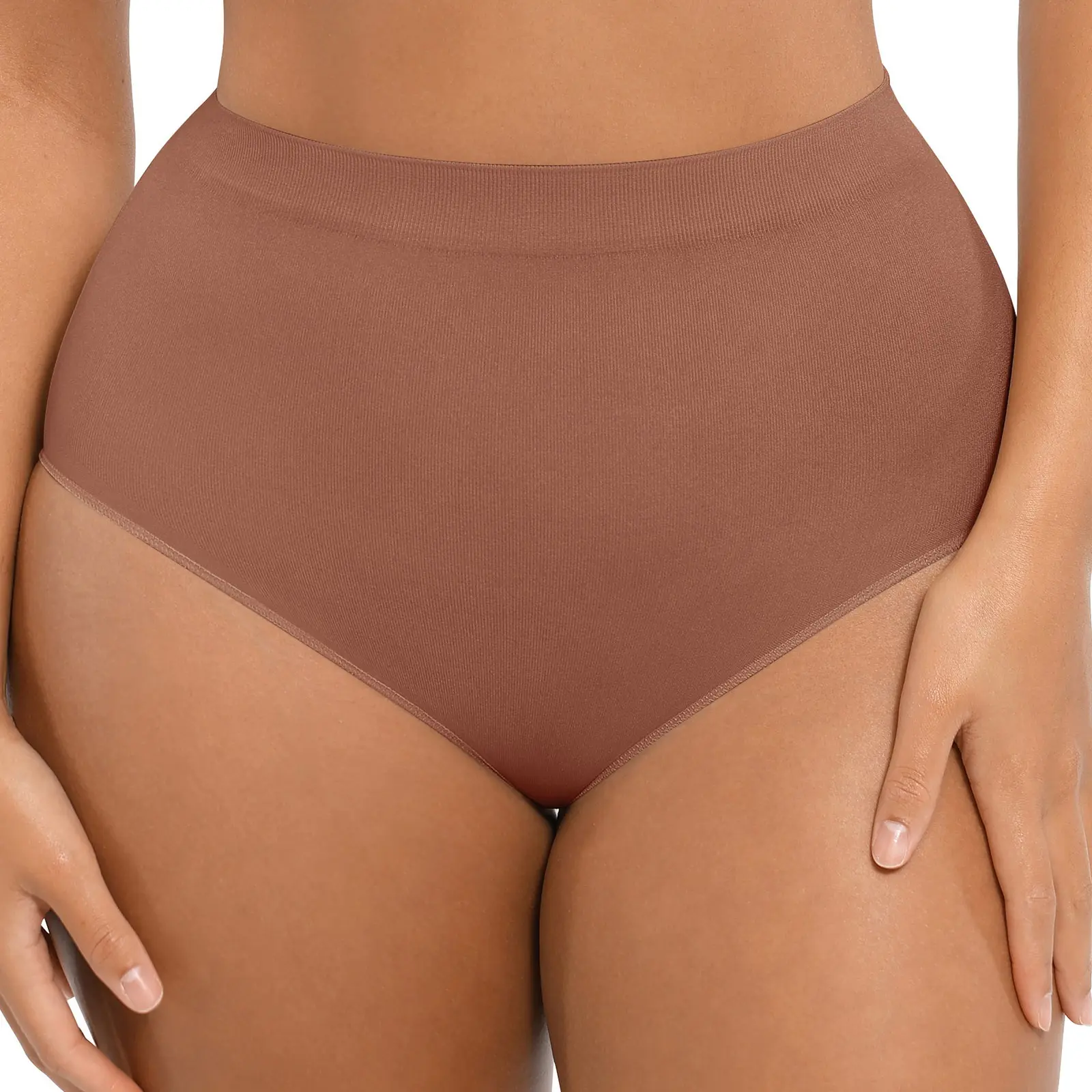 High Waisted Panties-Light Coffee