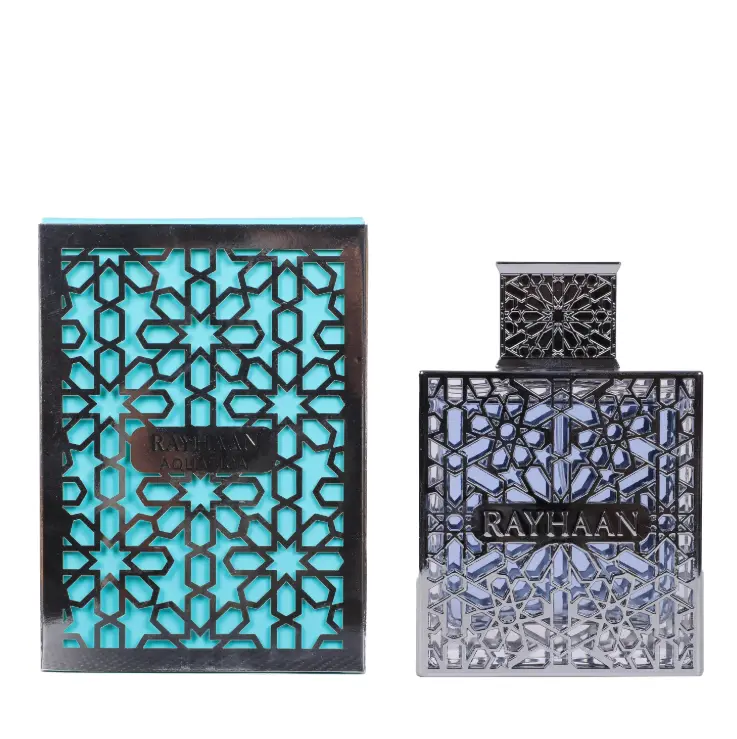 Rayhaan Aquatica for Men Eau de Parfum Spray – Fresh Aquatic Scent, 3.4 fl oz / 100 ml