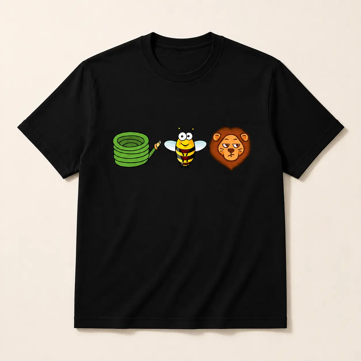 Men's Unisex Otter Graphic T-Shirt - "Go With The Flow" Animal Tee, Nature Lover Medium Cut Short Sleeve Streetwear Top, Machine Washable