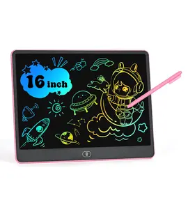 Rechargeable 16-Inch LCD Writing Tablet for Kids Colorful Drawing Pad Educational Doodle Board for 3-8 Year Old Girls Boys Toddler Learning Toy for Travel Birthday Christmas Classroom Gifts,summervibes