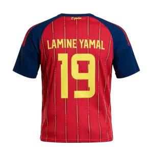 No.19 Yamal 2026 Spain Home Red No.20 Pedri Short Sleeves Long Sleeve Soccer Jerseys