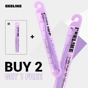 CEELIKE End Tuft Toothbrush - Single Tuft Orthodontic Toothbrush with Soft Bristles & Pointed Tip for Braces Cleaning Gentle Oral Care Non-Medical