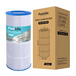 Poolzilla Replacement Pool Filter for Pentair CC100, CCRP100, PAP100, PAP100-4, Unicel C-9410, R173215, Filbur FC-0686, 59054200, 160316