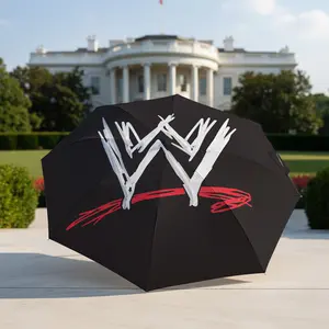 WWE LogoUmbrella, portable and foldable design, 8 ribs, a casual accessory for Halloween, Christmas, and birthday gifts, Folding Umbrella.Y251201284