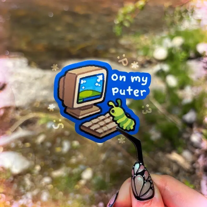 on my puter bug sticker