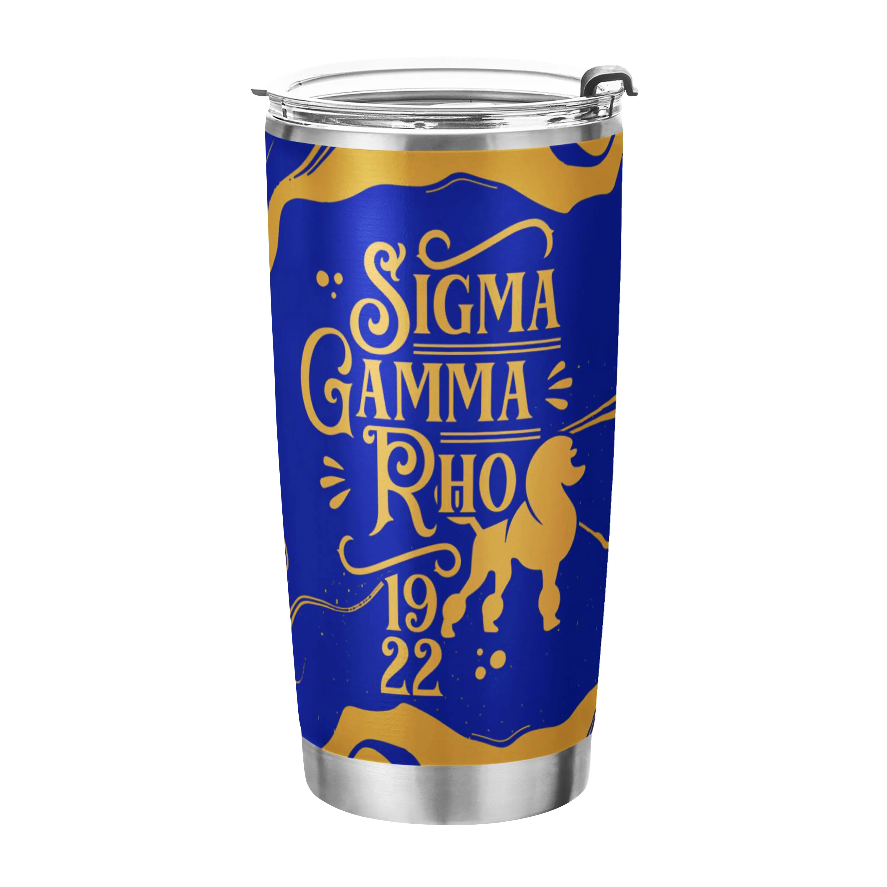 BBGreek Sigma Gamma Rho - 20 oz Stainless Steel Insulated Tumbler - SGRho 1922 - Official Vendor