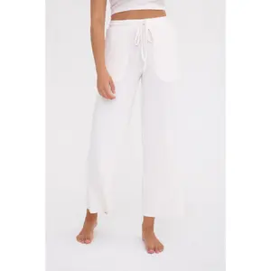 Brushed Wide Leg Lounge Pants