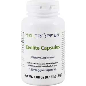 Zeolite 120 Capsules | Detox | Clinoptilolite | 3X Activated | Dietary Supplement | Natural Mineral Dust Less-Than 2 µm | Heiltropfen
