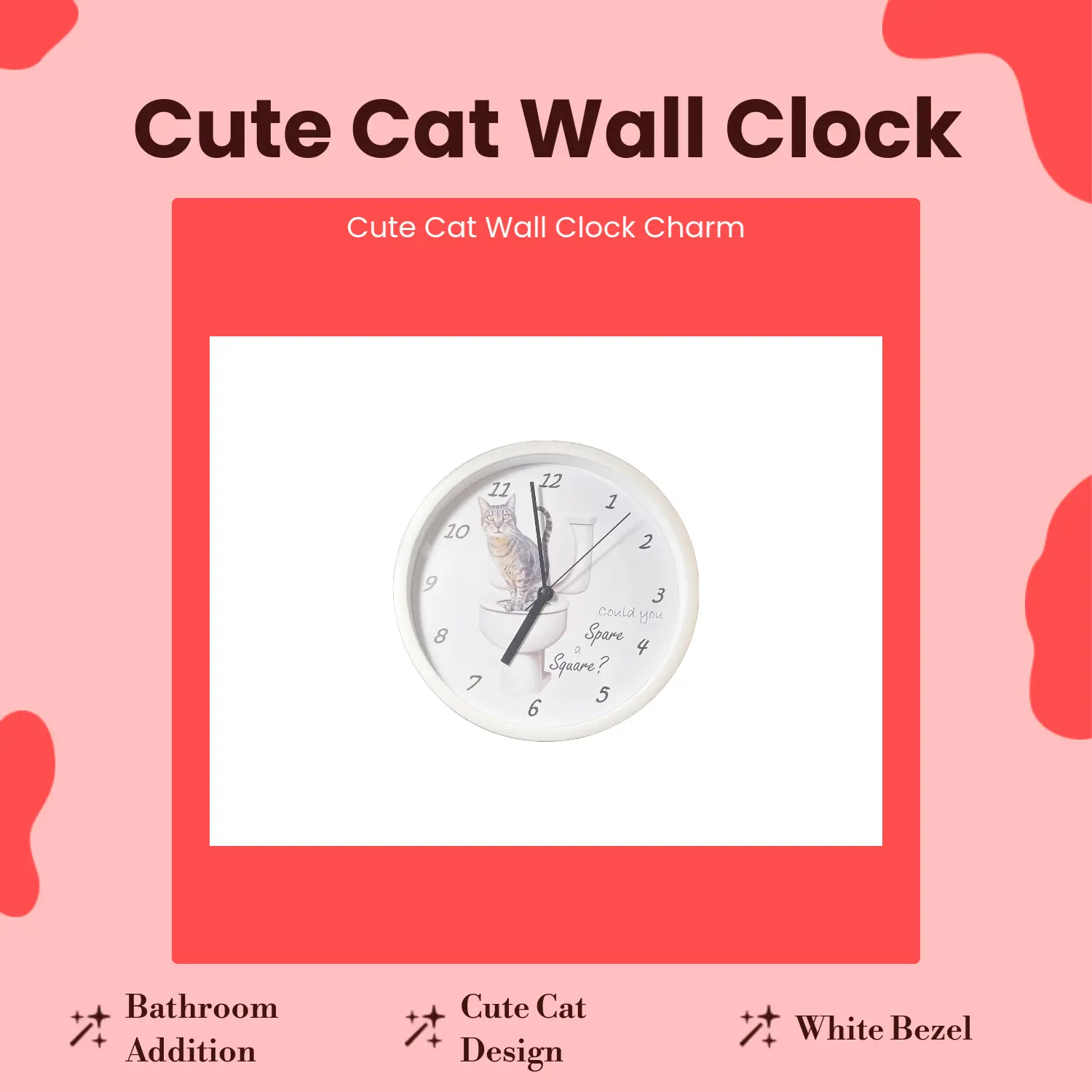 Spare A Square 9" Wall Clock
