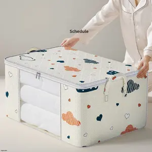 Quilt Buggy Bag Non-Woven Fabric Window Multi-Functional Organizing Folders Storage Box Household Moving Packing Bag Storage Box