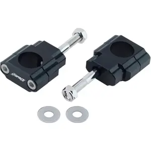 Dirt Bike Handlebar Mounts Motorcycle Handlebar Riser Mounting Kit 1-1/8" Black