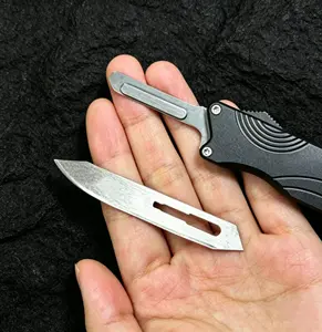 Portable Stainless Steel Blade Multitool with Handle - Outdoor EDC Paper Cutting Tool