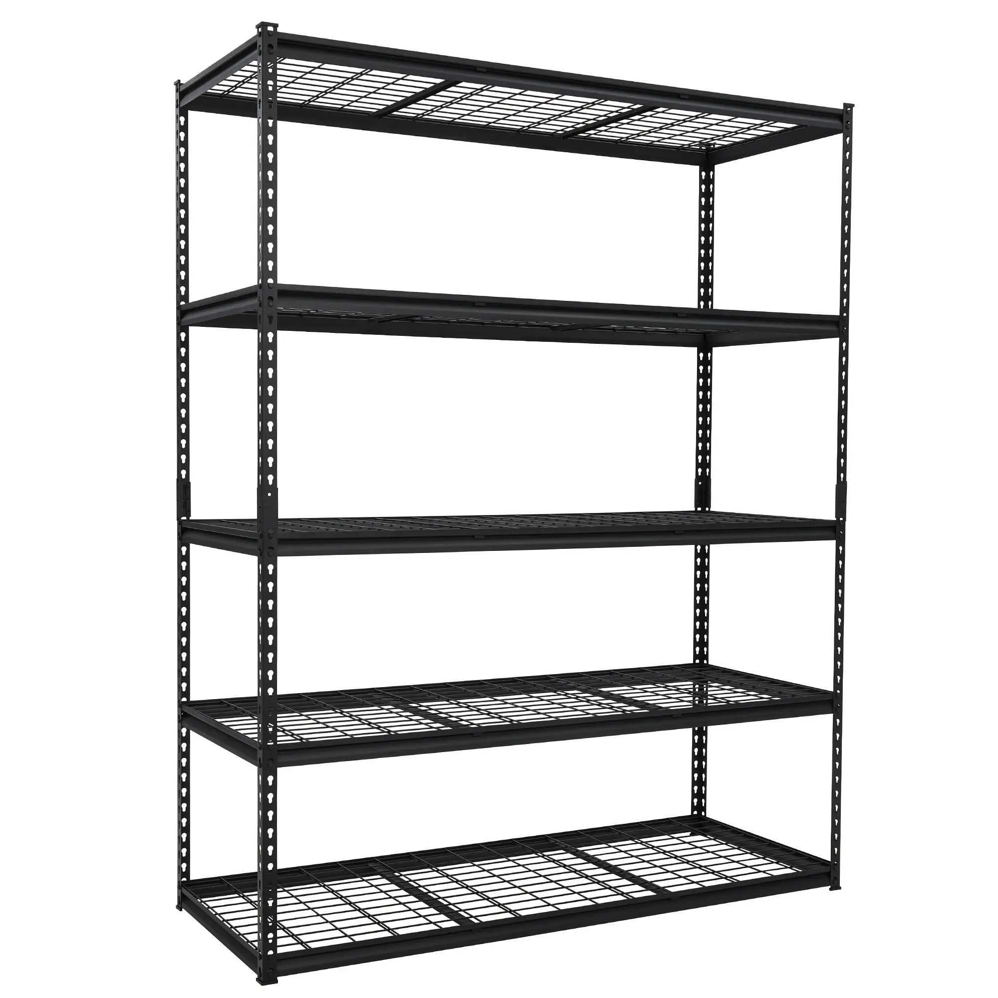 Heavy Duty Metal Shelving Unit - 5-Tier Adjustable Storage Rack, Durable Steel, Easy Assembly, Ideal for Garage, Workshop, Basement