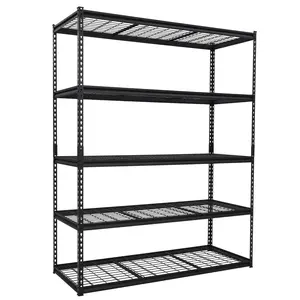 Heavy Duty Metal Shelving Unit - 5-Tier Adjustable Storage Rack, Durable Steel, Easy Assembly, Ideal for Garage, Workshop, Basement
