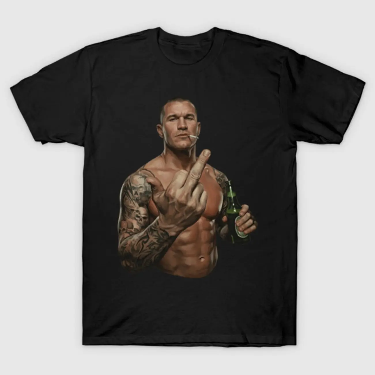 randy orton - middle finger T-Shirt Gift For Fans, Friends