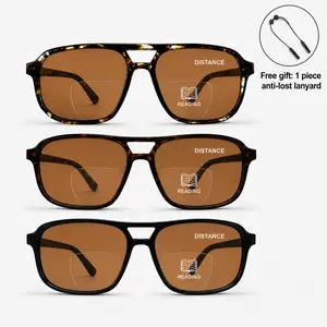 3 Pack Bifocal Reading Sunglasses for Women & Men, UV400 Sun Readers Glasses for Outdoor with Free Anti-Lost Lanyard, Lightweight Everyday Glasses