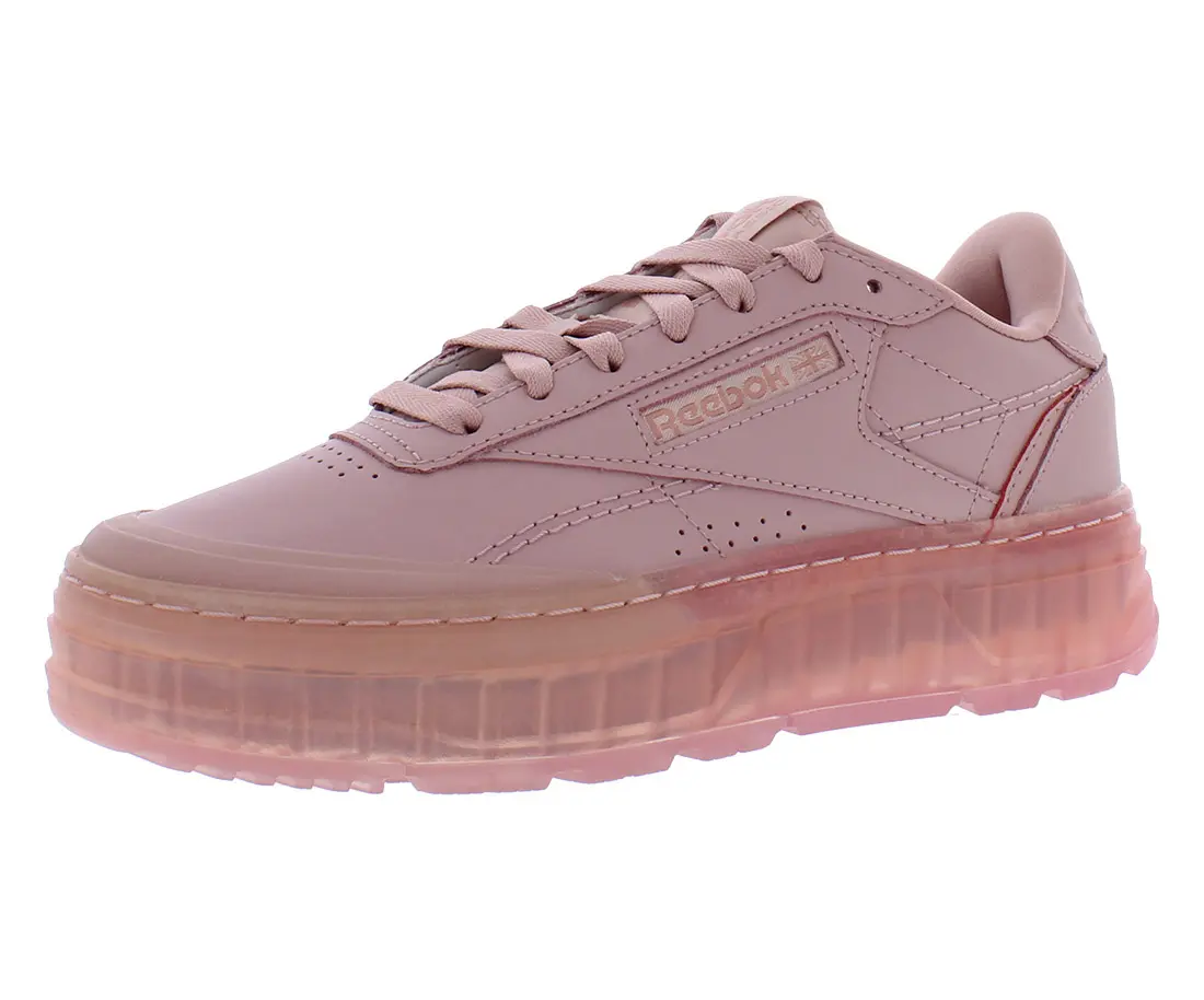 Reebok Women's Club C Double Geo Shoes, Chunky Platform Athletic Sneaker, Casual Fashion Sports Trainer, Sports Shoes