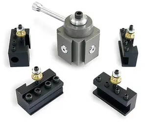 Precise 5 Piece Mini Quick-Change Tool Post & Holder Kit