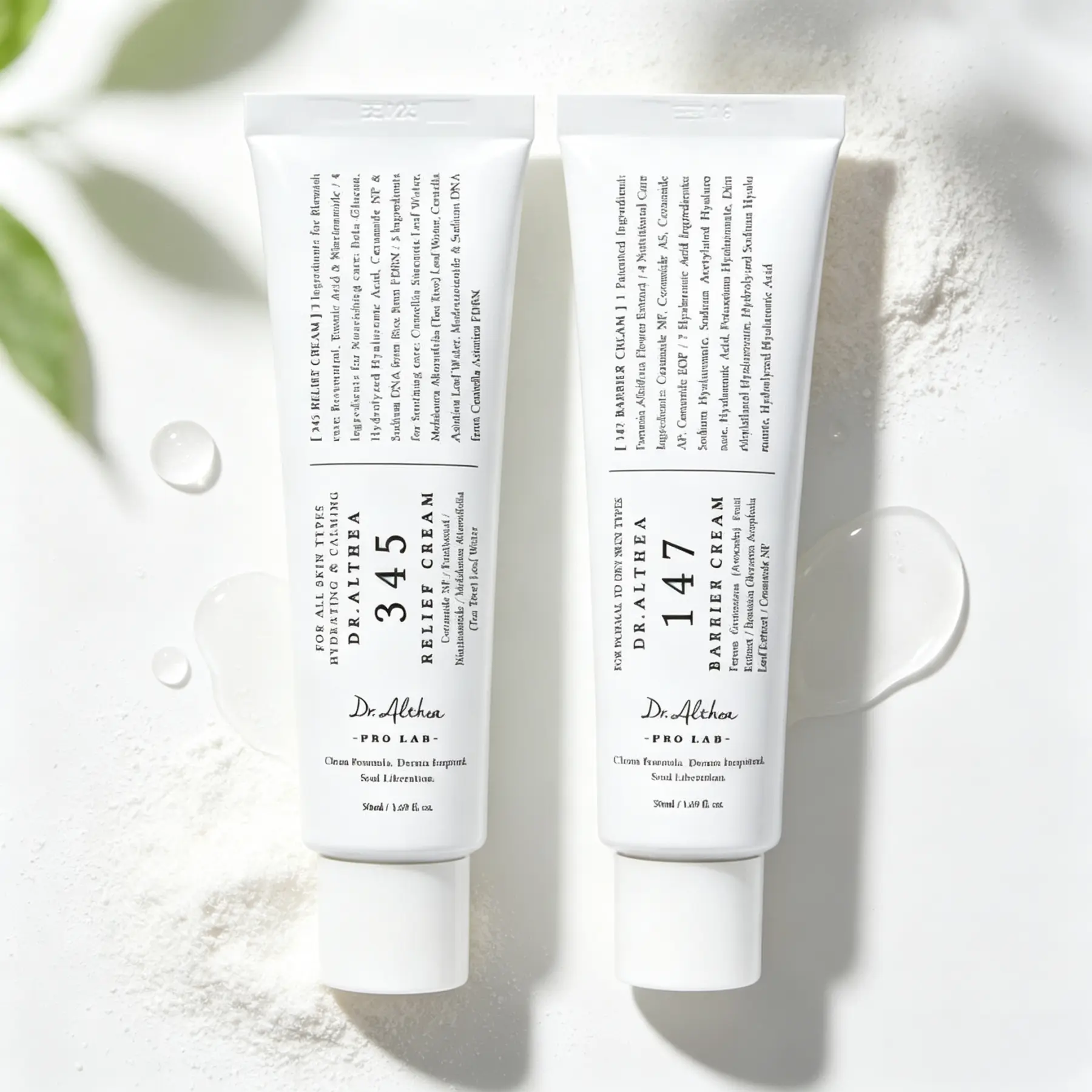 [Dr.Althea] 345+147 Barrier Facial Moisturizer Cream - Korean Vegan Daily Calming Skincare for Sensitive Skin, Deep Hydrating with Hyaluronic Acid & Ceramides, Soothes Facial Skin Barrier