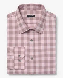 Express Plaid Wrinkle-Resistant Everyday Performance Dress Shirt