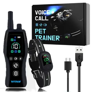 Humane & Safe Remote Training Dog Collar – 4900ft Long Range, IP67 Waterproof Rechargeable, 4 Training Modes with Voice Call, for Small Medium Large Dogs 10-120 lbs (Black)