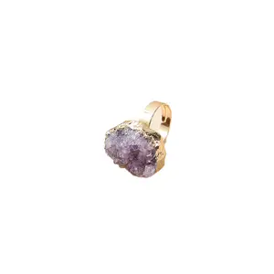 Amethyst     Cluster Ring