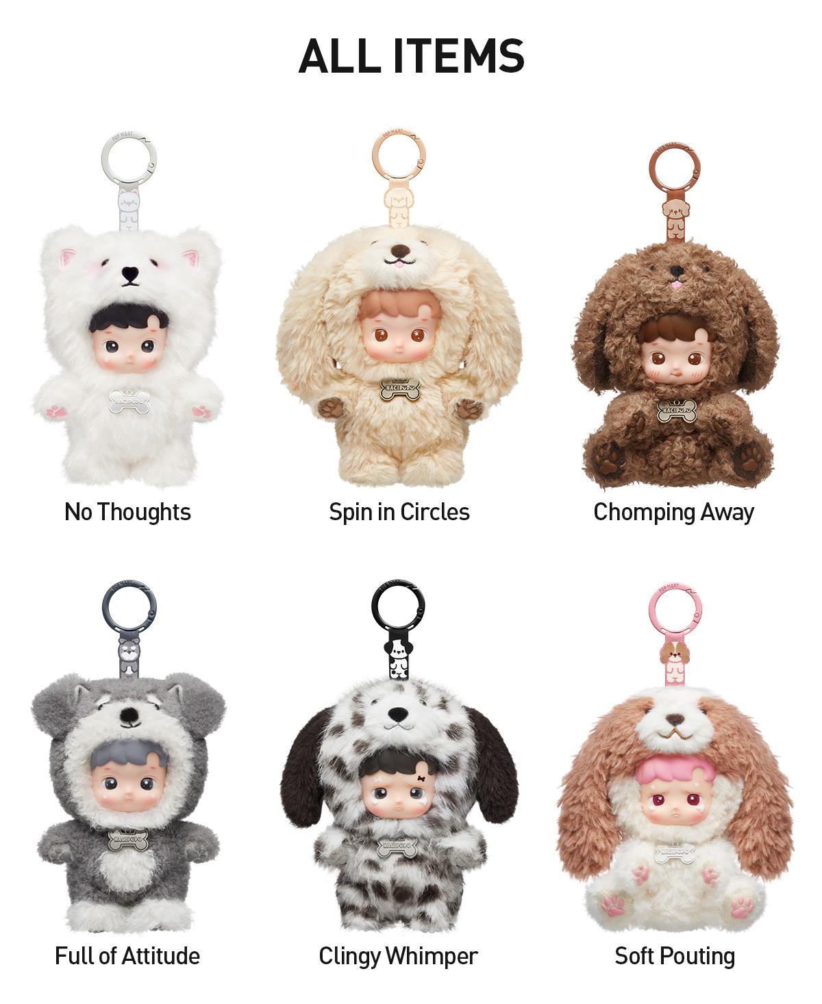 [POP NOW]POP MART HACIPUPU Take Me Home Series - Vinyl Plush Pendant Blind Box, Whole Set
