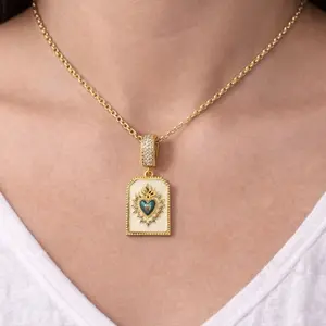 Blue Heart Pendant Necklace Blue Heart Pendant Necklace