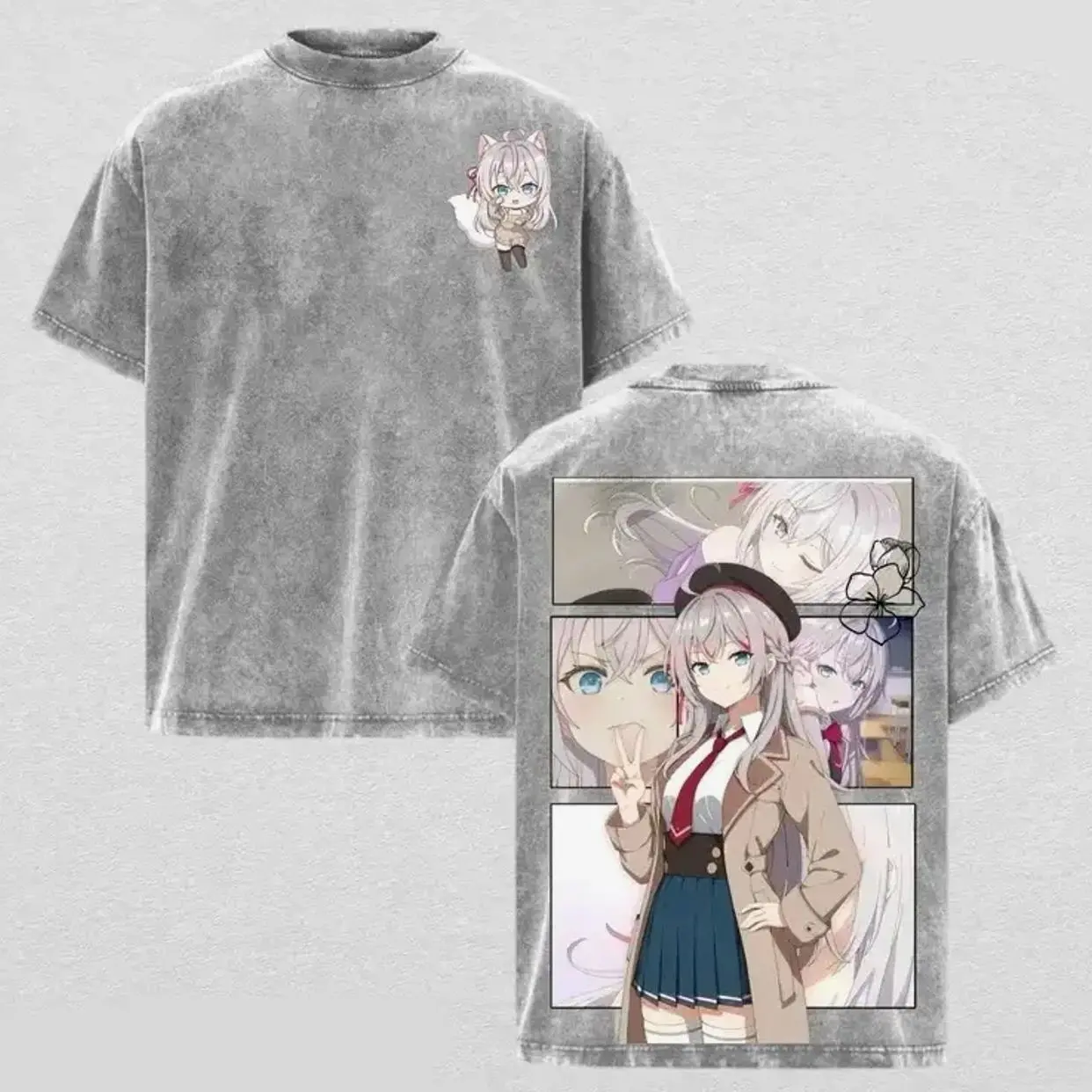 Alya Kujou | Alya Sometimes Hides Her Feelings in Russian Inspired Washed Tee Streetwear Tee Hoodie “Silver Beauty — A Girl Who Hides Warmth Behind Cold Words” — For Romance Fans, For Gift Drops That Glow With Soft Charm 9RF