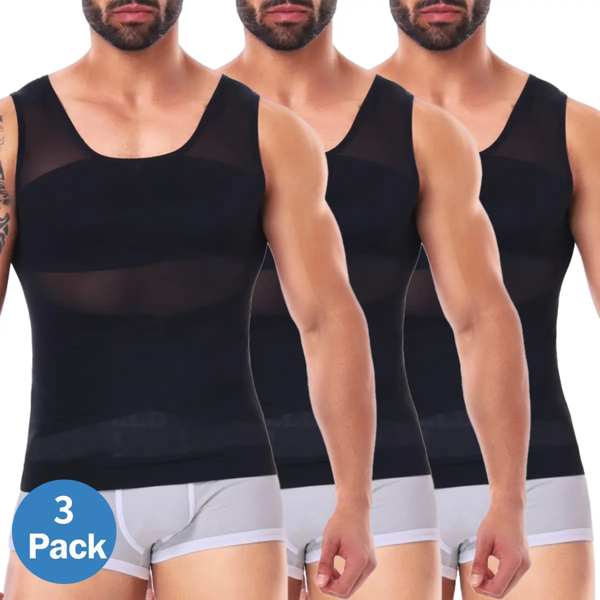 Black (3 Pack)