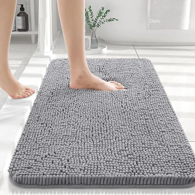 Bathroom Rugs 30x20 and 36x24 , Extra Soft Absorbent Chenille Bath Rugs