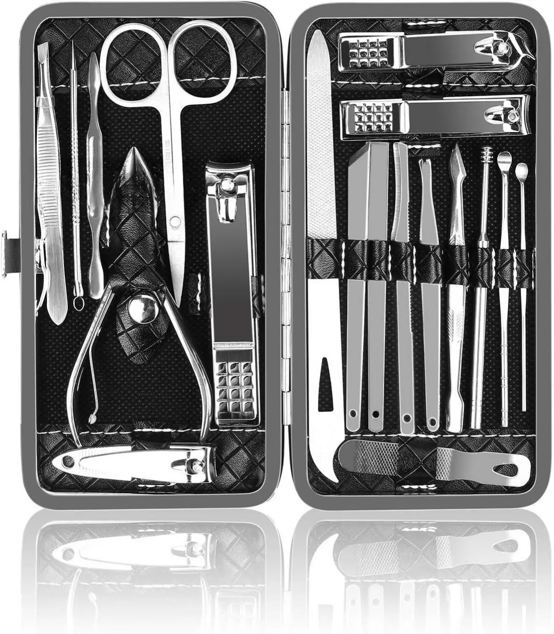 [New deal] - Manicure Kit, OKOM Manicure Set, Mens Grooming Kit, Nail Care Set, Manicure Kit for Men and Women,Nail Kit,Grooming Kit, Nail Clipper Set, Christmas Gifts,Stocking Stuffers for Teen Boys,Gifts for Men