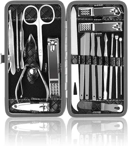 [New deal] - Manicure Kit, OKOM Manicure Set, Mens Grooming Kit, Nail Care Set, Manicure Kit for Men and Women,Nail Kit,Grooming Kit, Nail Clipper Set, Christmas Gifts,Stocking Stuffers for Teen Boys,Gifts for Men