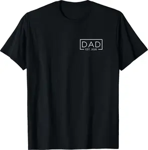 Dad Est. 2026 Logo Father 2026 Loading New Dad 2026 T-Shirt