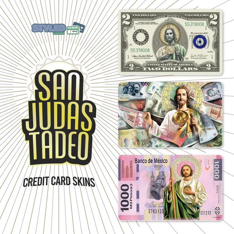 san judas rectangular stickers high quality vinyl