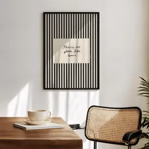 [Sale off up to 65%][Free Ship][No Frame] PHYSICAL PRINT Striped Home Wall Art, Hand Written Print, Minimalist Typography Home Decor, Vintage Room Poster, Vertical Cursive (unframed)