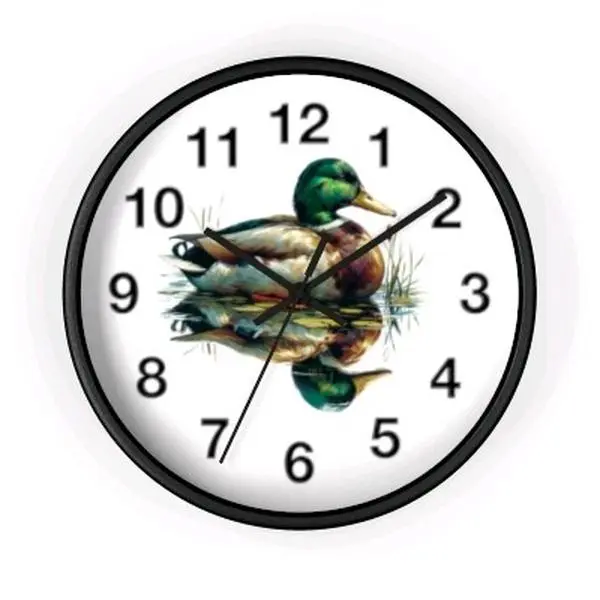 Home decor clocks Moose, Duck ,Ski,Forest, Mountain. These are part of a matching home decor set at https://tavacharms.etsy