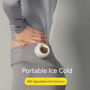 Portable Mini Clip Fan with 3 Speeds Shirt Fan 900Mah Rechargeable Battery Personal Body Fan for Outdoor Work Hiking Travel ﻿ NONE