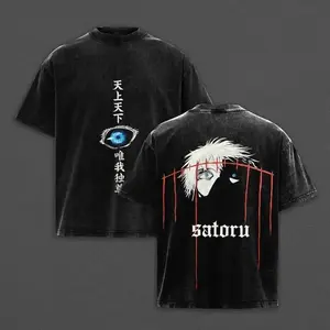 Manga Jujutsu Kaisen Okkotsu Yuta Printed Tee Men Women Clothing Washed Cotton T-shirt Vintage Casual2 T Shirt Harajuku Tshirt