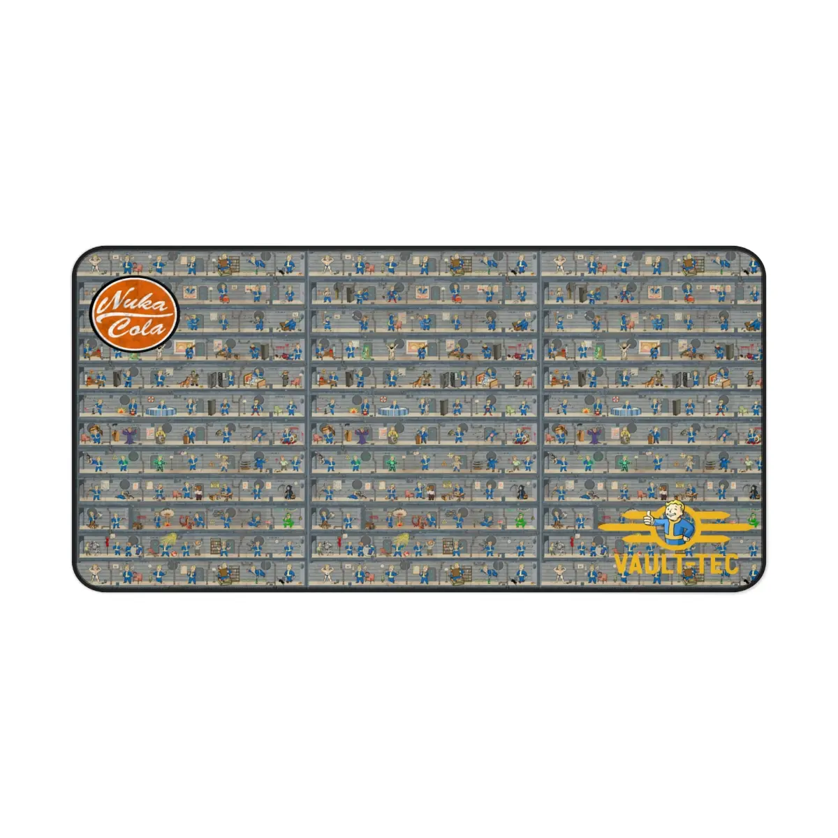 Nuka Cola Vault-Tec Fallout Gaming Desk Mat, Extra Large Gaming MousePad, Gaming Accessories, Desk Decor Setup, TCG Playmats