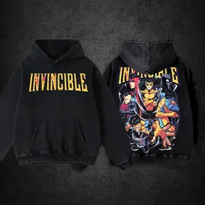 Invincible Season 4 V4 Premium Cotton T-Shirt, Hoodie Washed, Hoodie Gildan, Invincible Universe Graphic Tee, Superhero Team Comic Fans Shirt, Anime Streetwear Apparel