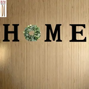 4-Piece Wooden HOME Letters, Modern Farmhouse Rustic Design Wooden Letter Signs, Rustic Wall Decor for Living Room & Kitchen, Perfect Housewarming & Christmas Gift Ideas, Home Decor Products