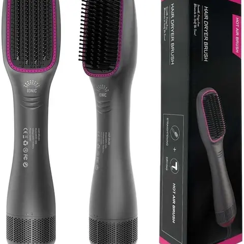 Hair Dryer Brush ，3 Heat, 2 Speed Settings One-Step Hair Dryer and Styler for All Hair Types